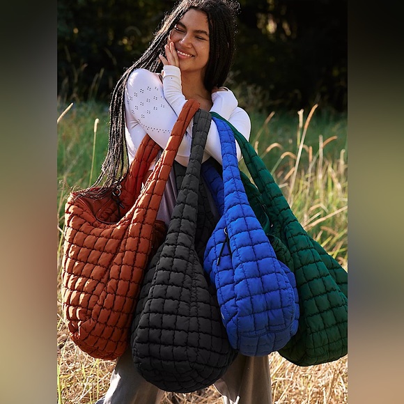 NEW Free People Movement Quilted Carryall In Roasted Chest - Picture 6 of 15